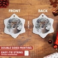 thumbnail image 3 of 3drose, Deer, 3 inch Snowflake Porcelain Ornament, 3 of 7