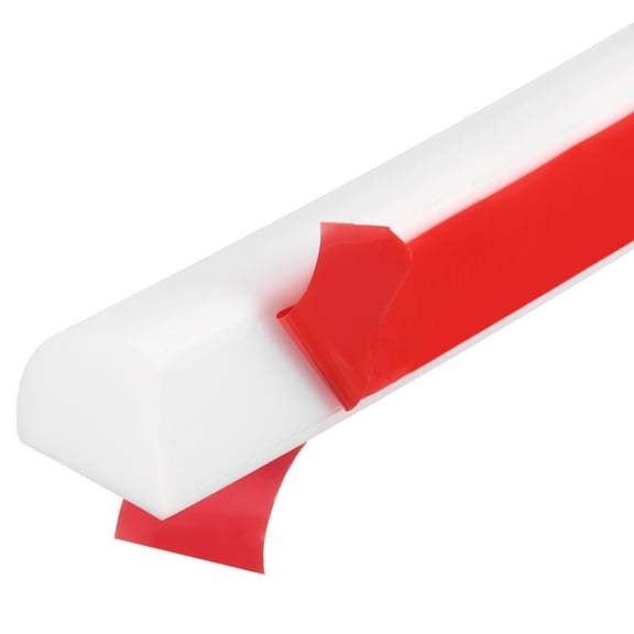 20 Inch Flexible Quarter Round Molding, Peel and Stick Moulded Trim, White