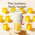 thumbnail image 3 of 12 Blades Electric Blender 350ML Juicer Fruit Mixers USB Rechargeable Smoothie Juicer Cup Squeezer Juice Maker Orange, 3 of 6
