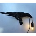 thumbnail image 5 of Raven Wall Sconce, Unique Gothic Crow Birds Wall Sconce for Bedroom Bedside Living Room Farmhouse Decor (Left Black Wall Lamp), 5 of 5