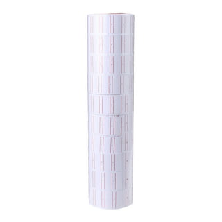 30 Rolls 15000pcs White Price Gun Labels for Mx-5500 Labeller White  Pricemarker Stickers Plus 3 Piece Refill Ink Rolls
