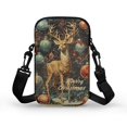 thumbnail image 2 of HELLHERO Merry Christmas Deer with Zipper Crossbody Small Crossbody Bags 4.33"x1.97"x7.09" for Adults Polyester, 2 of 7