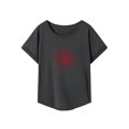 thumbnail image 1 of Camiseta para mujer con cuello redondo, camisetas suaves de verano para acampar, oficina, trabajo, senderismo XL, 1 of 7