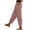Pink, variant on Yuhangmm Women's Pants, Women Waist Wide Leg Pants High Waisted Wide Leg Pants Fashion Elastic Trousers Comfy Straight Leg Long Pants With Pockets Womens Pants Pink M