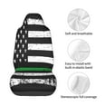 thumbnail image 4 of Wukai American Flag Full Set Car Seat Covers with Soft Padding Universal Auto Front Seats Protector and Cushion Mat, 4 of 5