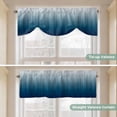 thumbnail image 5 of Navy Blue Ombre Tie Up Valance Curtains for Windows, Kitchen Curtains Window Treatments, Contemporary Gradient Abstract Art Short Window Shades Valances for Bedroom Bathroom Cafe 54"x18", 5 of 8