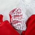 thumbnail image 5 of Herrnalise Christmas Autumn and Winter Baby Girls Clothes Set Sleeveless Velvet Suspenders Lace Flared Trousers Two-piece Set,Red, 5 of 9