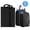Black-6 PCS, variant on Tripumer 6 Pcs Shoe Bags with Zipper and Handle Portable Storage Bag Cleat Bag Nylon Shoe Cubes Pouch for Men Women Travel Gym Storage Black