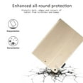 thumbnail image 7 of iPad Case 10.2", iPad 7th Generation Case Cover, Allytech Premium PU Leather Butterfly Design Smart Cover Auto Sleep Wake Slim Lightweight Shockproof Folio Stand Case for Apple iPad 10.2" 2019,Gold, 7 of 7