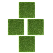 HOMEMAXS  4 Pcs Simulated Fake Turf Synthetic Grass Lawn Decorations Green