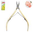 thumbnail image 3 of Tijeras para piel muerta para decoración de uñas, tijeras doradas, alicates para piel muerta de acero inoxidable chapados en oro con embalaje, tijeras para uñas, 3 of 4