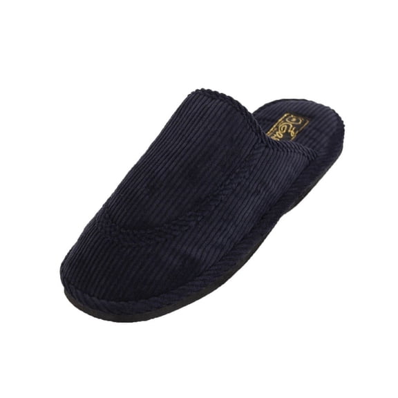 LAVRA Women's Corduroy Slippers Open Back Slip On House Shoes