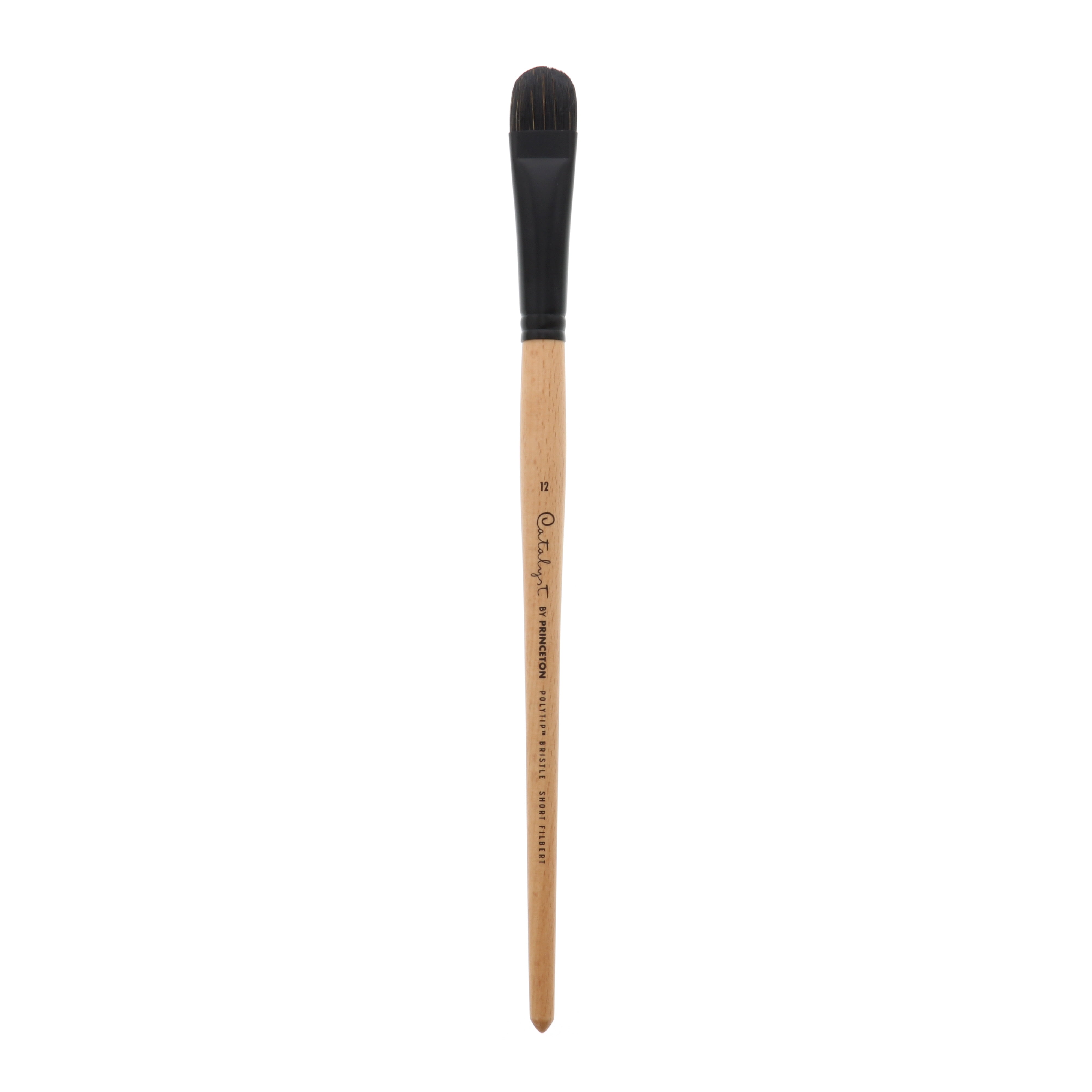 Princeton Brush Catalyst Polytip Long Handle Bristle Brush, Filbert