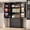 Black-63"H, variant on Pantry Storage Cabinet with 2 Drawers,Asofer 47" Kitchen Small Food Pantry Cabinet for Dining Room, White