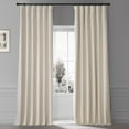 thumbnail image 3 of HPD Half Price Drapes Signature Diva Cream Plush Velvet Hotel Blackout Curtains (1 Panel), 50W X 96L, 3 of 7