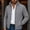 Gray, variant on Gamivast Mens Cardigan Sweater Full Zip Knit Casual Stand Collar Jacket Fall Winter Warm Outerwear Ribbed Knitwear Coat with Pockets