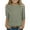 Khaki, variant on OIOLOYJM Shirts for Girls Casual Crew Neck 3/4 Length Sleeve Color Block T Shirts Spring Cotton Cute Pullover Tops Soft Cozy Tees Green 12-13 Year