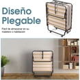 thumbnail image 4 of Cama Plegable Individual Costway con Colchón de Espuma Viscoelástica Marco Metálico 80 x 190 x 39 cm Beige, 4 of 8