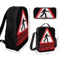 thumbnail image 2 of Social Distancing Champion Vintage Backpack Combo 17 Inch Bookbag Insulated Lunch Tote and Pencil Pouch, 2 of 4