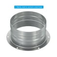 thumbnail image 4 of Uxcell 4 Inch Duct Connector Flange Metal Straight Pipe Exhaust Hose Flange, 4 of 5