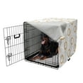 thumbnail image 5 of Celestial Sun Dog Crate Cover, Abstract Dreamy Simple Monochrome Image of Sun and Stars, Easy to Use Pet Kennel Cover Small Dogs Puppies Kittens, 7 Sizes, Dark Orange and White, by Ambesonne, 5 of 6