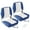 One pair white and blue stitching economical version, variant on Ataucjin 2 Packs Boat Seats Low Back Stainless Steel Screws Included, Fold-Down Fishing Boat Seats Waterproof Captain Aluminum Hinges & Thick Soft Cushion