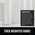 thumbnail image 4 of GORILLA GRIP Waffle Shower Curtain, Thick Weighted Fabric, Wrinkle and Rust Resistant, Classic Hotel Quality Design, Machine Wash, 72x72 White, 4 of 9