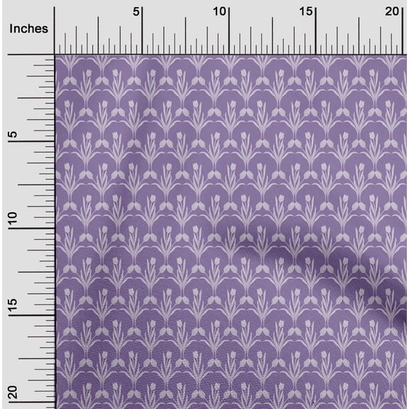 oneOone Viscose Chiffon Amethyst Fabric Florals Sewing Craft Projects Fabric Prints By Yard 42 Inch Wide-H16