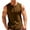 Khaki, variant on Busydd Tank Tops Men Fashion Ribbed Solid Color Tank Tops Casual Comfortable Round Neck Button Men's Tank Tops 2XL