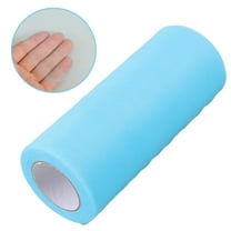 HONITANO 1Pcs Dacron Tulle Roll for Wedding Arch Draping Fabric and Decorative Purposes Blue 5.9 Inch x 25 Yards