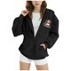 thumbnail image 2 of Sudadera con capucha y manga larga para niños y niñas, estilo informal, deportivo, con estampado degradado, cuello redondo, poliéster, 2 of 6