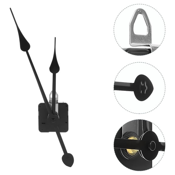 TINKSKY 1 Set Hanging Clock Mechanism Black Plastic for Simple and Elegant Wall Clock