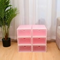thumbnail image 6 of HEMOTON  6 PCS Stackable Shoe Storage Boxes Thickened Transparent Men and Women, 6 of 8