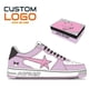 thumbnail image 1 of Zapatillas bajas personalizadas de diseñador baped para mujer, zapatos para caminar para jóvenes, logotipo personalizado, zapatillas de deporte informales con dibujos animados para mujer, 1 of 3