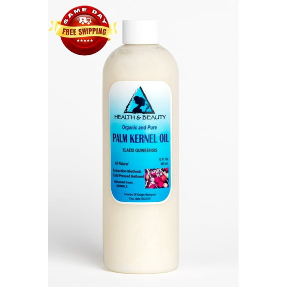 PALM KERNEL OIL ORGANIC CARRIER COLD PRESSED SUSTAINABLE NATURAL 100% PURE 36 OZ