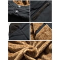 thumbnail image 4 of MAWCLOS Mens Big and Tall Lined Quilted Coat with Removable Hood Outdoor Waterproof Windproof Padded Jacket Outerwear, 4 of 4