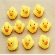 1pc mignon canard jaune grinçant flottant salle de bain jouets cadeaux pour les tout-petits Couleur: jaune