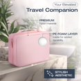thumbnail image 2 of Neceser colgante KAZAY con funda aprobada por la TSA, color rosa, 2 of 7