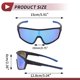 thumbnail image 4 of 1 Set Gafas de Motocicleta Tri-Acetato de Celulosa PC UV400 Gafas de Sol para Deportes al Aire Libre para Motocross, Moto de Tierra, ATV Lente Azul Marco Negro y Azul, 4 of 6