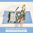thumbnail image 5 of 2 Pack Flip Folders with Clear PVC Window Binder Pouches 3-Ring Binder Organizer for Office & Home Cute Colorful Chickens Pattern, 5 of 6