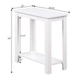 thumbnail image 5 of Pemberly Row 1 Shelf Traditional Wood Chairside End Table in White, 5 of 7