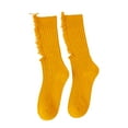 thumbnail image 2 of Shenmeida 2 Pairs Womens Cotton Slouch Socks, Womens Knee High Boot Socks Ripped Women Socks Fitness Socks, Various Colors Avaiable, 2 of 7