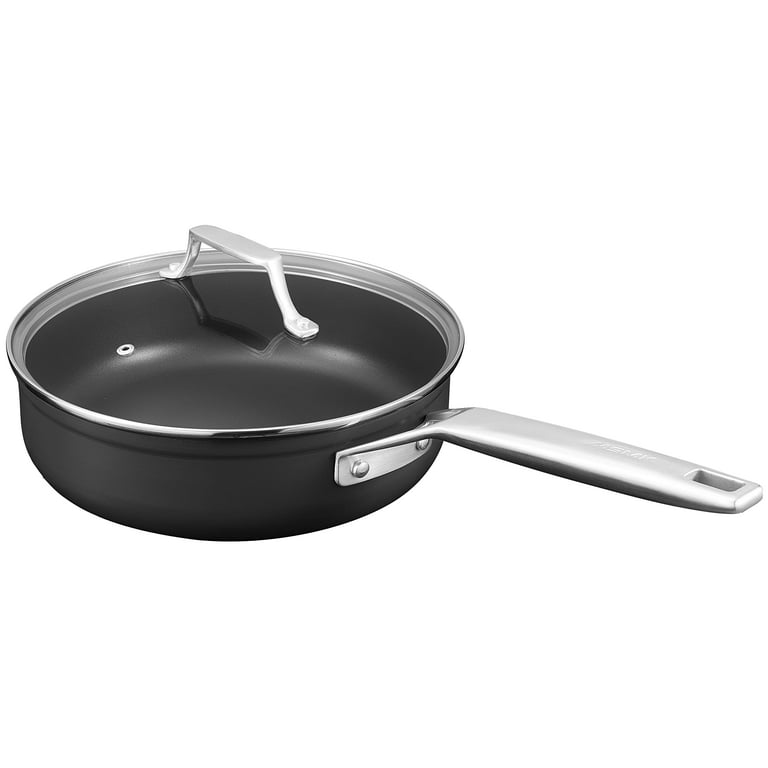 Willow & Everett Wok Pan - Non-Stick Stainless Steel Stir Fry Pans With  Domed Lid & Spatula - Scratch Proof Cookware For Gas, Induction Or Electric