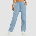 thumbnail image 2 of Women's Lined Sweatpants Wide Straight Leg Pants for Comfort and Versatility in Active, 2 of 7