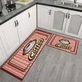 thumbnail image 3 of Coffee Mug Vintage Design Style Kitchen Rug Non Skid Non-Slip, Absorbent Mats Set Of 2 for Sink Waterproof Runner Rug for Laundry Room,kitchen Mats 17.7x24+17.7x48inch, 3 of 7