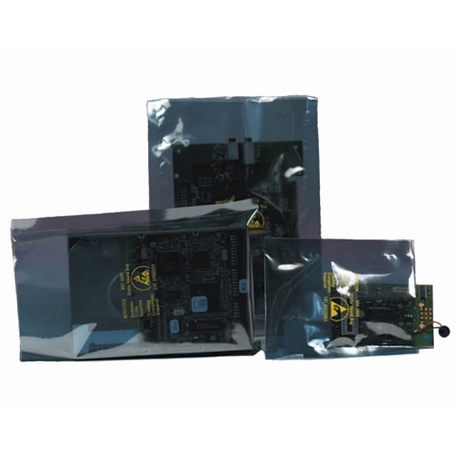 Bauxko 6" x 8" Open End Static Shielding Bags, 100-Pack (xSTC125-100)