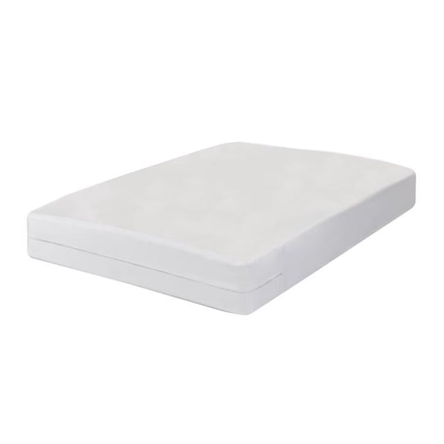 All In One Bed Bug Blocker FRE147XXWHIT03 Luxury Cotton Rich Bed Bug Blocker Zippered Mattress Protector White - Queen