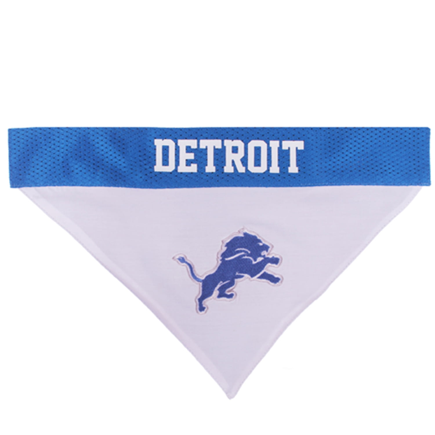 Detroit Lions Print Dog Bandana Over the Collar Dog Bandana 