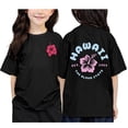 thumbnail image 1 of EHQJNJ Chandails en Molleton Col Rond Enfants Filles T-Shirt Imprimé Col Rond Manches Courtes pour Garçons et Filles Hauts Adolescents, 1 of 3