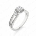 thumbnail image 2 of 1.50 TCW Cushion Cut Split Shank Engagement Ring 925 Silver, 2 of 5